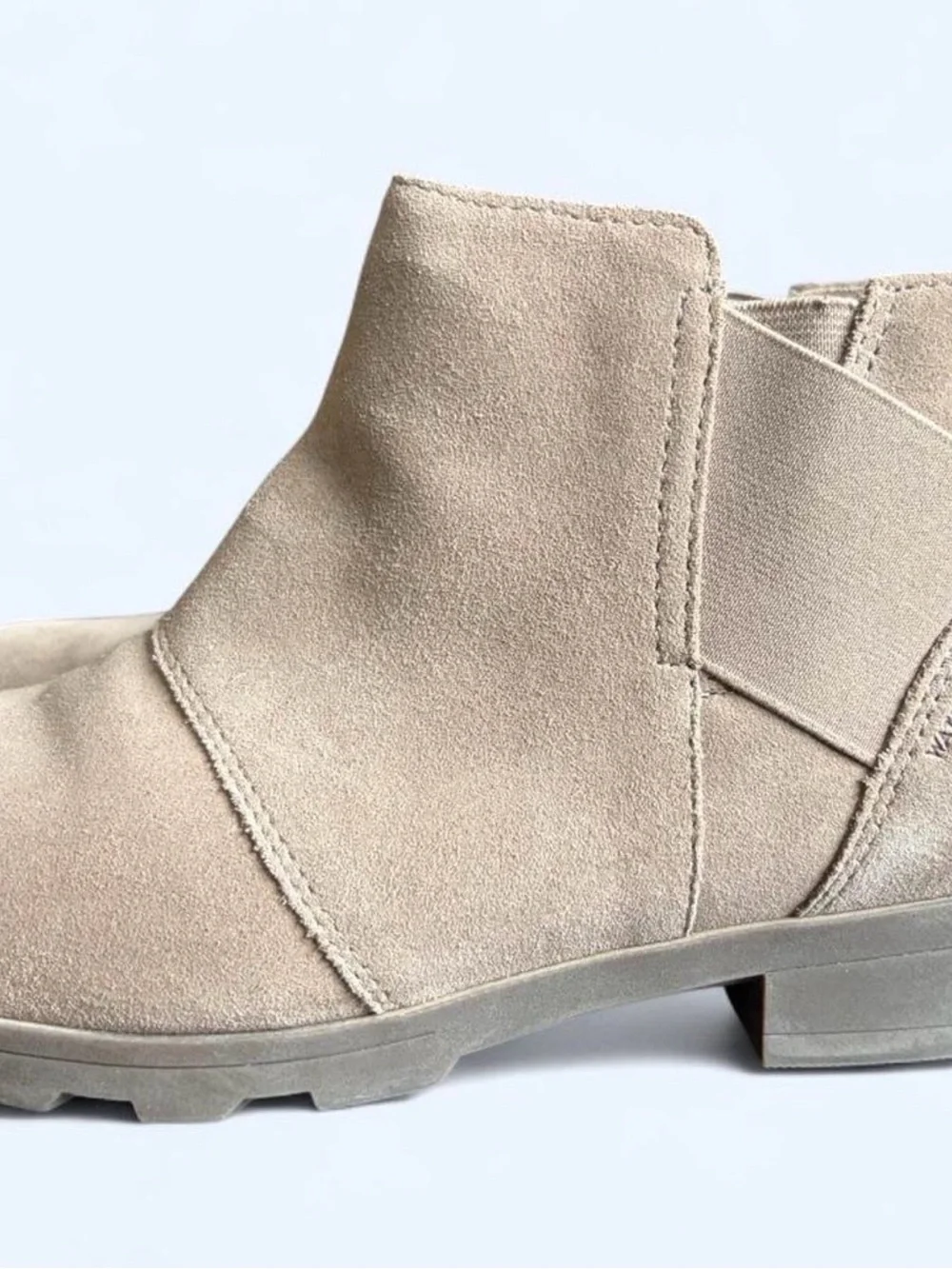SOREL Youth Suede Chelsea Boots in Beige III waterproof